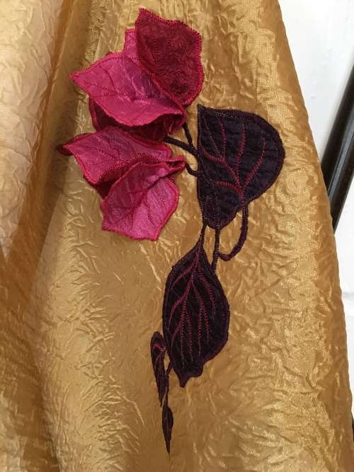 Appliqué embroidery example