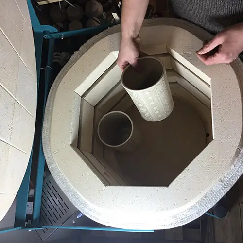 Loading the kiln